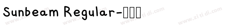 Sunbeam Regular字体转换